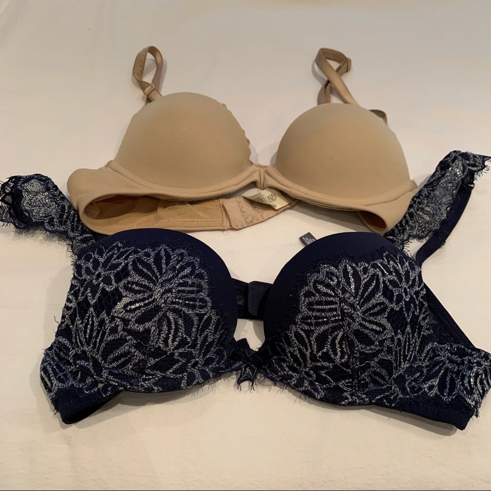 Two push-up bras (Aerie and Calvin Klein) size 32A
